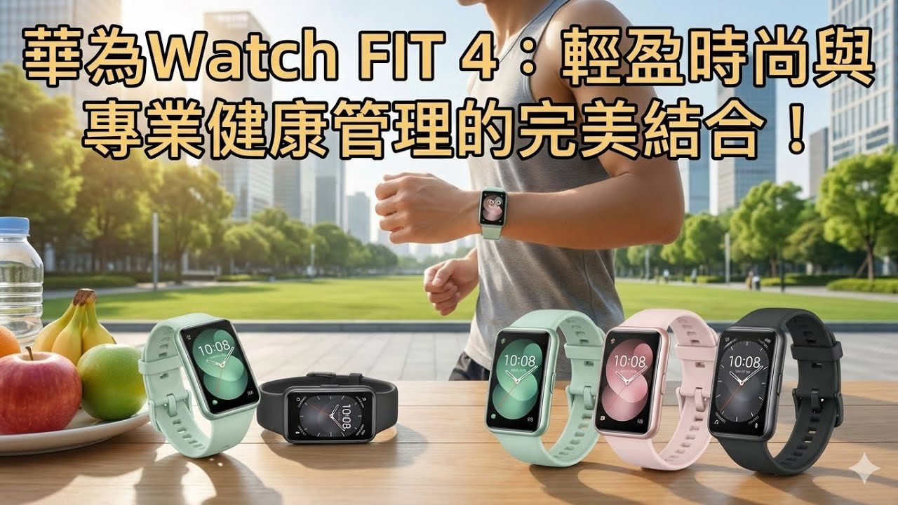 華為Watch FIT 4：輕盈時尚與專業健康管理的完美結合！