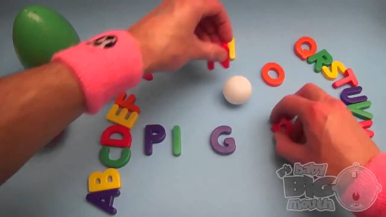 BABY BIG MOUTH SURPRISE EGG LEARN TO SPELL SPORTS! YouTube