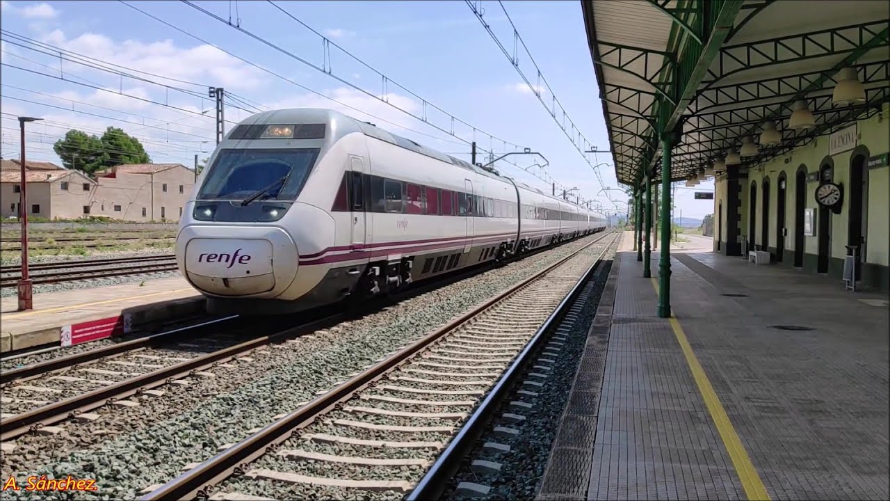 Trenes por la Estación de La Encina (Alicante) #97# TECOS, IRYO, Bobineros, MD, Torre del Oro y AVE