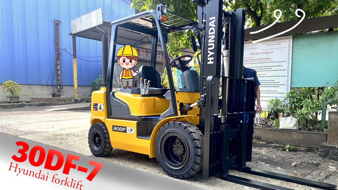 Xe nâng dầu 3 tấn - Xe nâng hàng Hyundai Model: 30DF 7 #xenang # ...