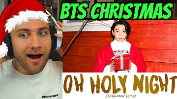Get In Christmas Spirit! BTS Jungkook 'Oh Holy Night' Lyrics - REACTION