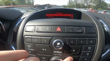 How to Perform System Factory Reset in Opel Zafira C ( 2011 – 2019 ) - Factory Settings