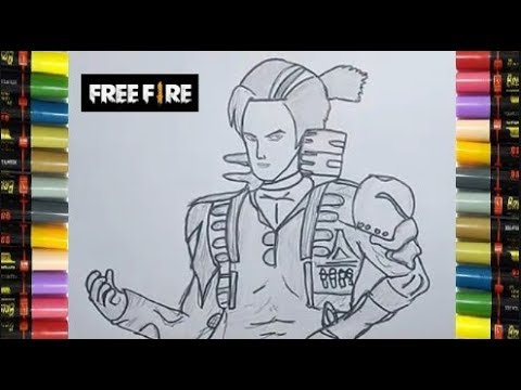 Speed Drawing - How to draw Hayato | Garena Free Fire ...