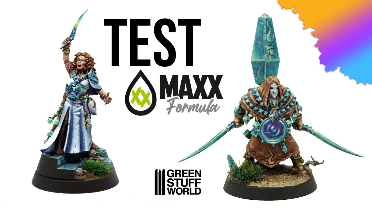 Test de la nouvelle gamme Greenstuff world paint maxx formula - YouTube