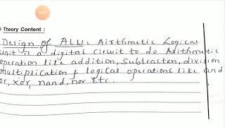 Chapter no 3 4 bit ALU design