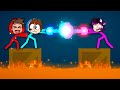 ¡Super PODERES SPARTOR vs LOS PANAS en STICK FIGHT! 💥😨🌈 LOS COMPAS vs LOS PANAS en STICK FIGHT