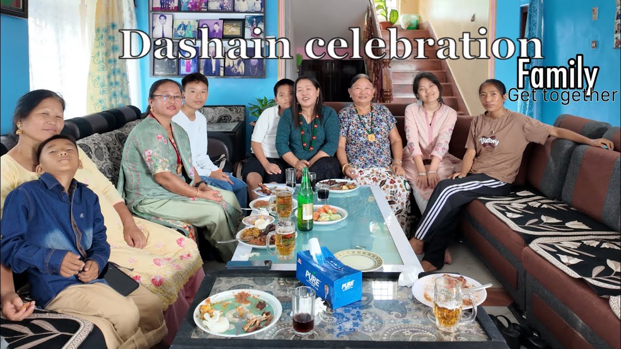 FAMILY GET TOGETHER FOR DASHAIN||family bonding,food,etc||short vlog