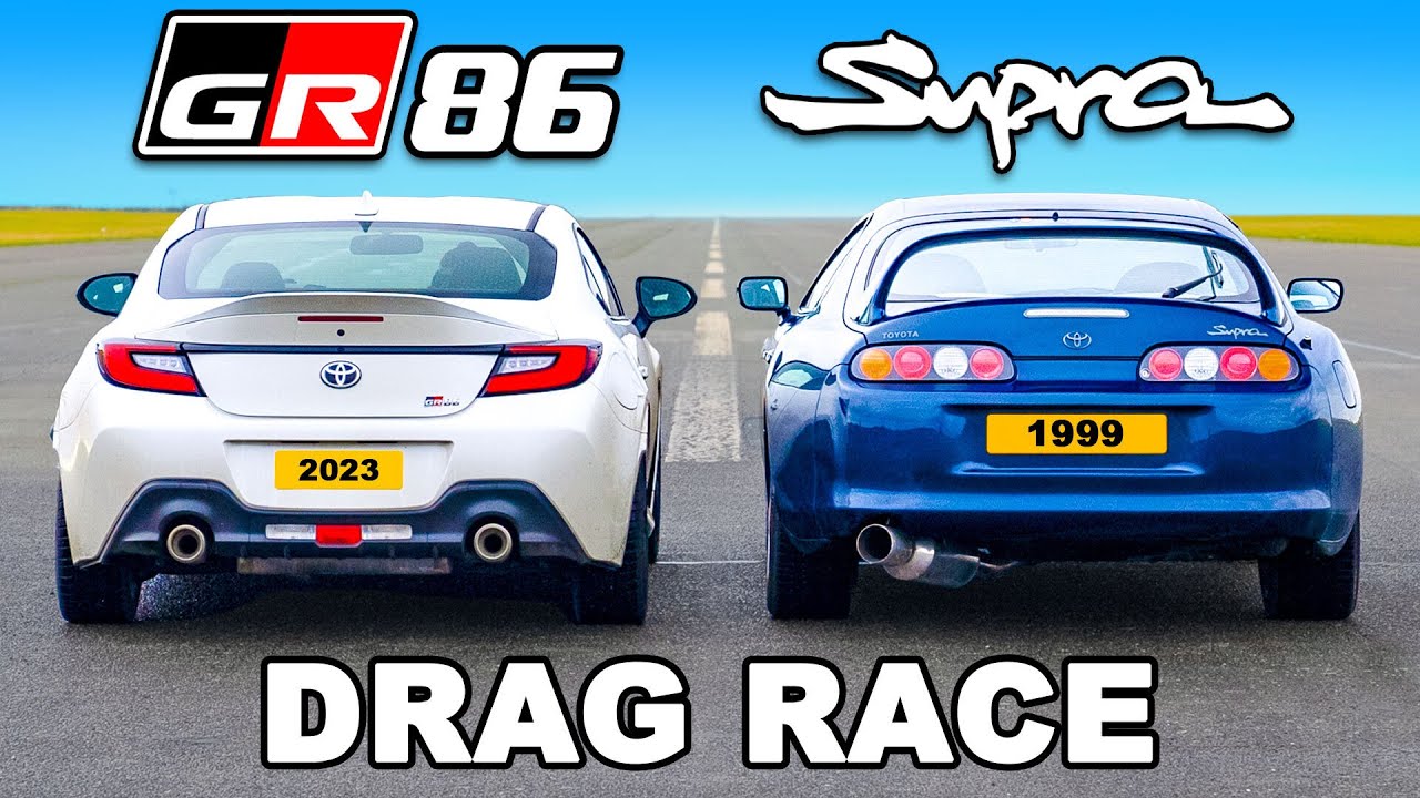 Toyota GR86 v Mk4 Supra: DRAG RACE