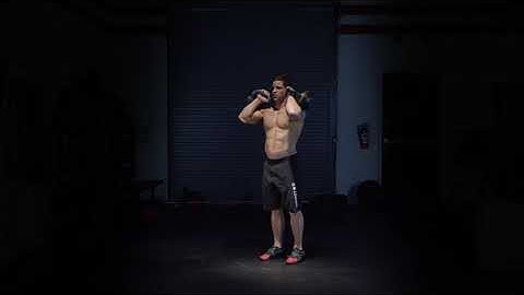 Dual Kettlebell Front Rack Lunge