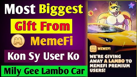 Memefi lambo lucky draw me hisa kaisy lain | Memefi new update today | Memefi new update