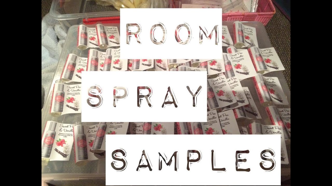 Room spray samples