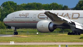 Rare Etihad Airways  Boeing 777-3FX ER A6-ETQ EY15 In Old Colours Abu Dhabi To Manchester 27/06/2022