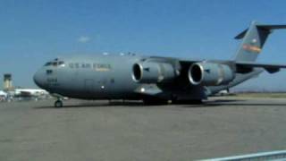 C-17 Globemaster III backing up
