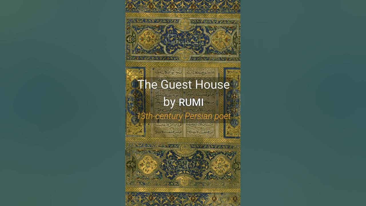 The Guest House By Rumi | Poetry #Shorts - Youtube