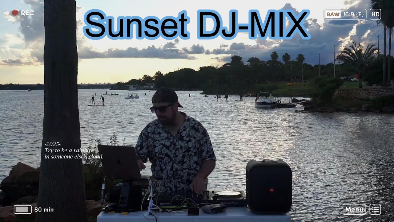 🌅 Afro & Deep House Sunset DJ Set at Lago Paranoá 🇧🇷 | 40 Min Outdoor Vibes in Brasília