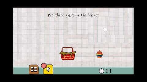 Logic Master 1 - Mind Twist Level 147 Solution | Put three eggs in the basket