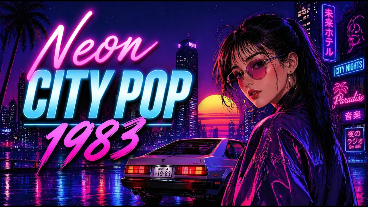 Neon City Pop 1983 🌆 2,5 Hours of Retro Night Drive Music Relax