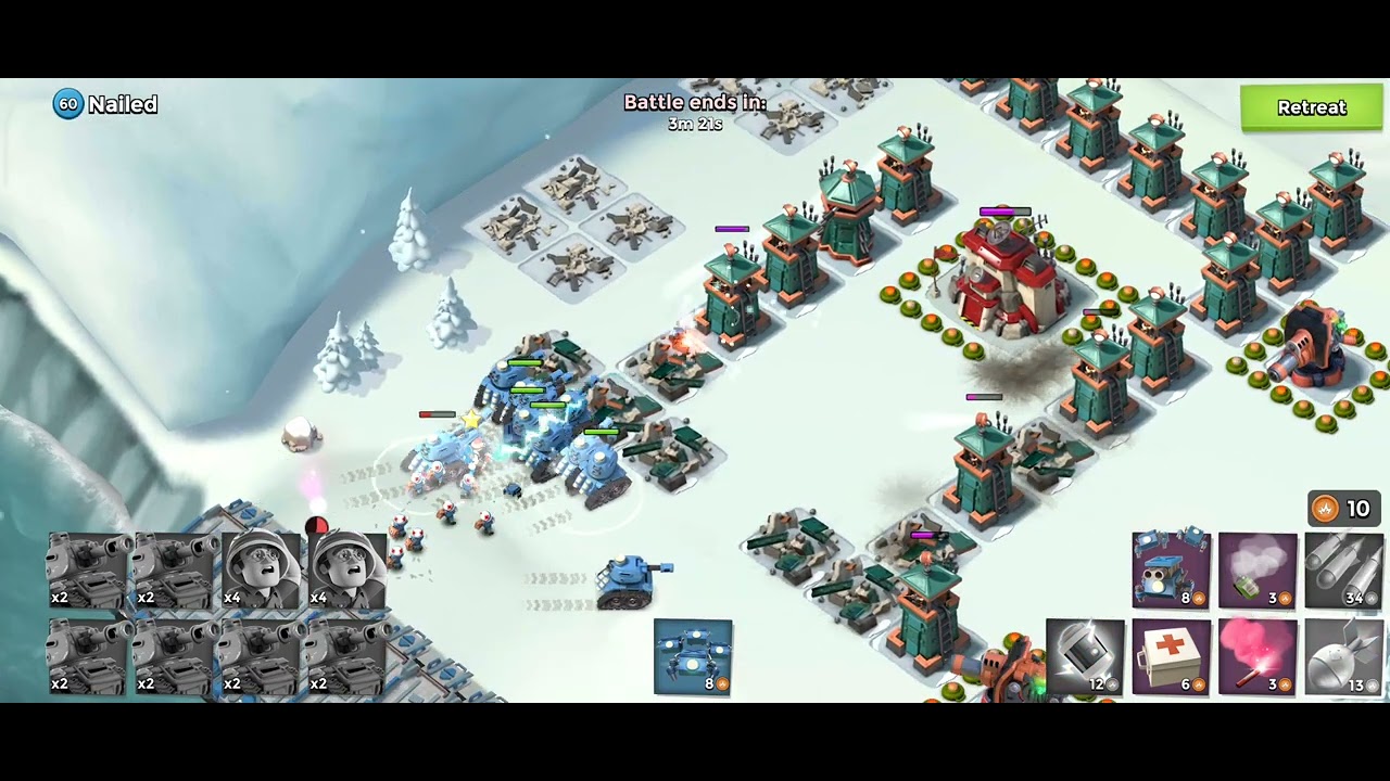 Boom Beach / Nailed Level 60 / Tank & Medic