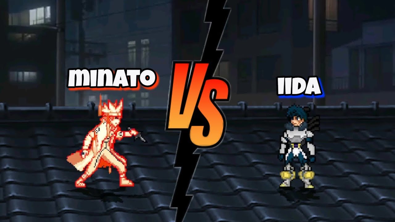 Minato Vs Iida naruto x my hero academia fights / mugen - YouTube