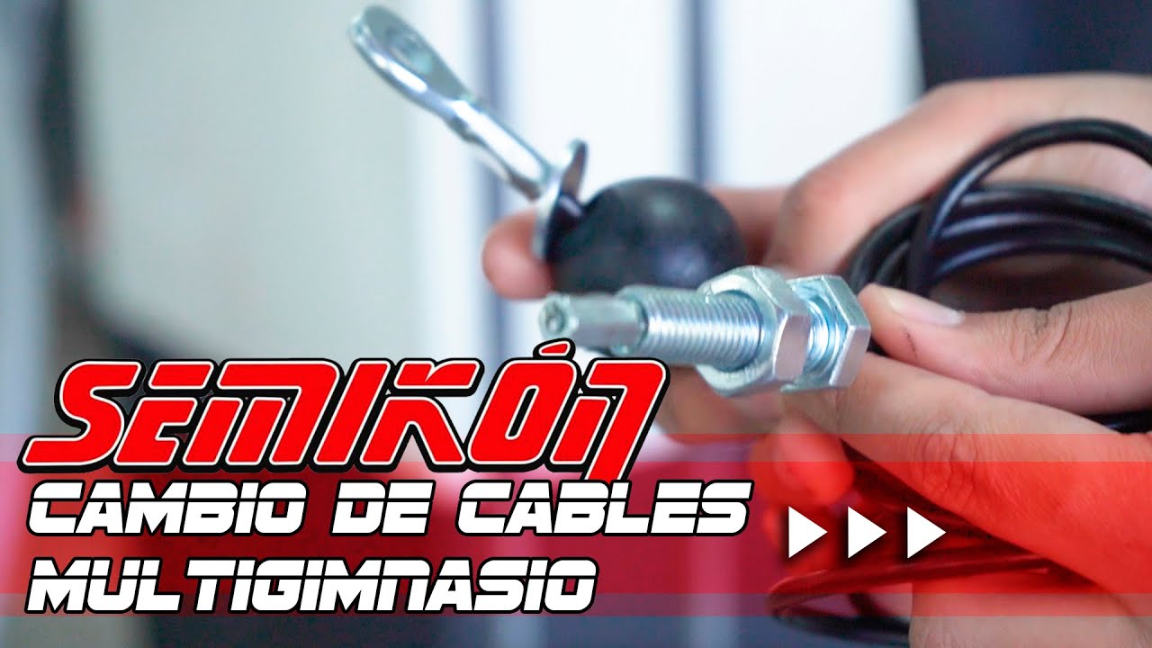 Cambio de cables multi gym | servicio técnico | semikon - YouTube