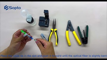 Field assembly fiber optic fast connector operation video -drawer type