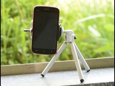 Universal Car Mobile Phone Stand Tripod + Clip Holder Mount Bracket Adapter