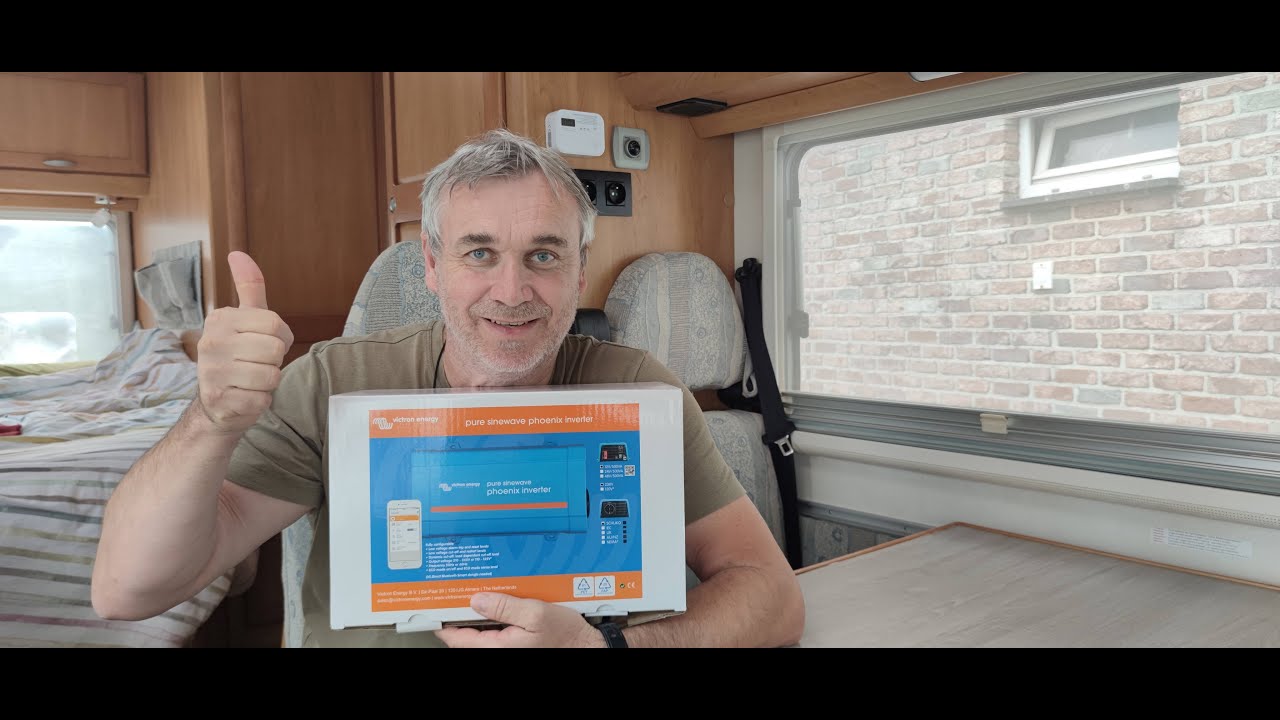 Victron omvormer en nieuwe huishoudaccu's plaatsen