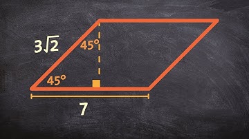 How to use special right triangles to determine the area of a parallelogram