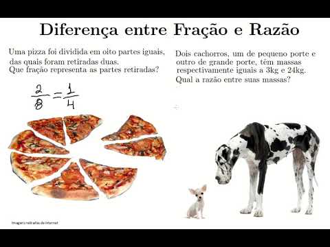 Vídeo: Diferença Entre Fração E Razão