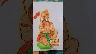 ❤️ Epic Lord Hanuman 4 Combo Drawing 🚩#shorts #bajrangbali #hanuman #drawing #shorts #ytshorts