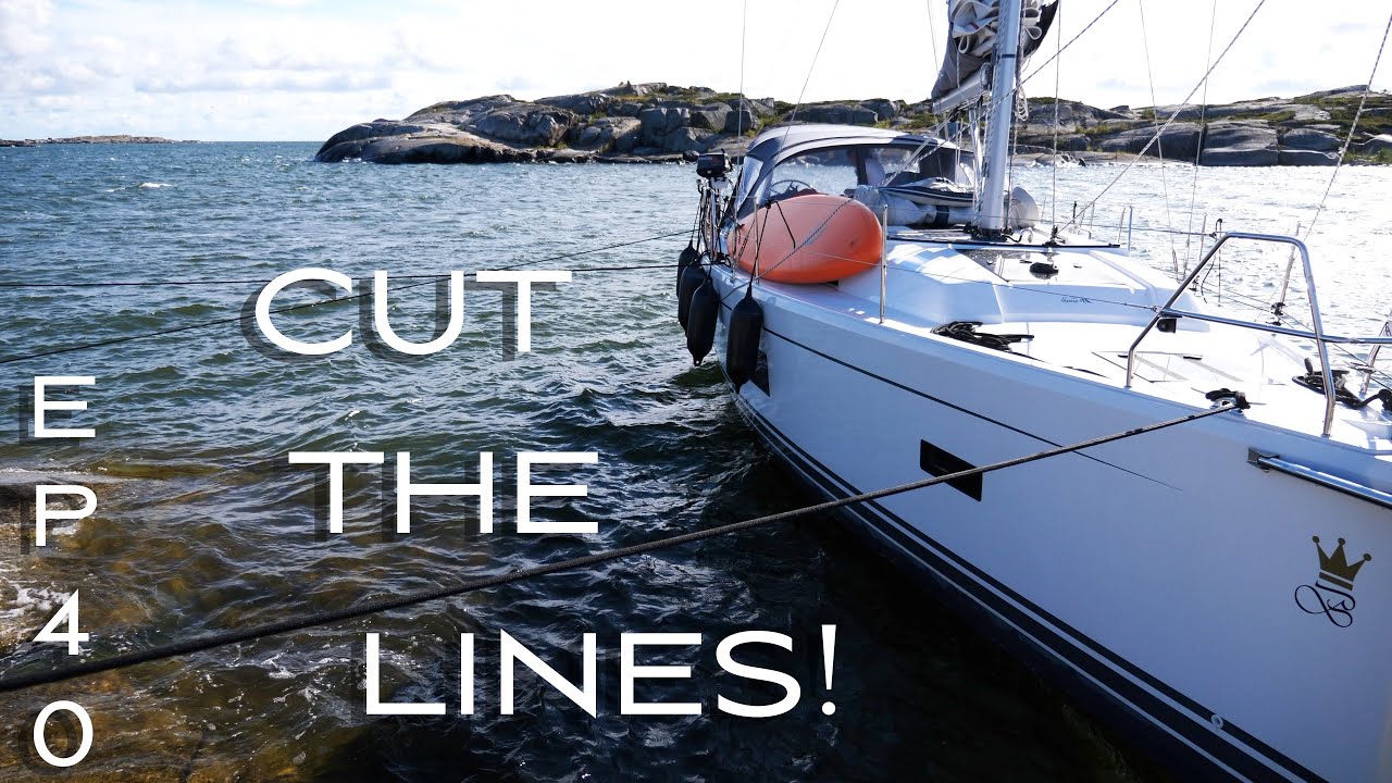 Leaving with a 25 knot wind on the broadside (Svenksa Högarna) part 3