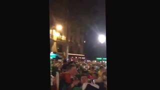 Irish fans sing Oasis Don&#39;t Look back in Anger in Paris France - Euro 2016