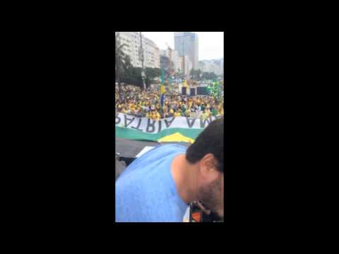 Protesto contra Dilma em Copacabana