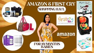 Baby Online Amazon Firstcry Shopping Haul 10 Months old Baby Products | Must Have #shrutirvarshney screenshot 5