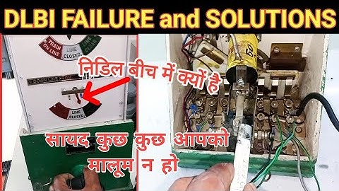 SGE DOUBLE LINE BLOCK INSTRUMENT।DLBI RE, failure,wkg#snt #railwaysignalling#signals  @kumarsir2612