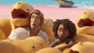 The Sea Beast Movie Clips 2022 Eggs Hatch Orange Monster