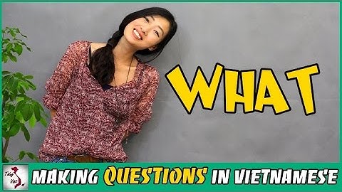 Learn Vietnamese with TVO | WHAT Question