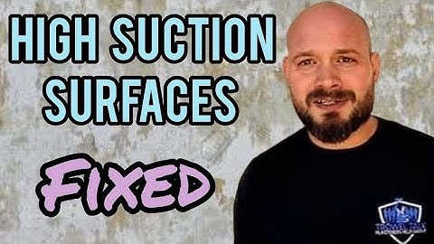 HOW TO SKIM HIGH SUCTION WALLS