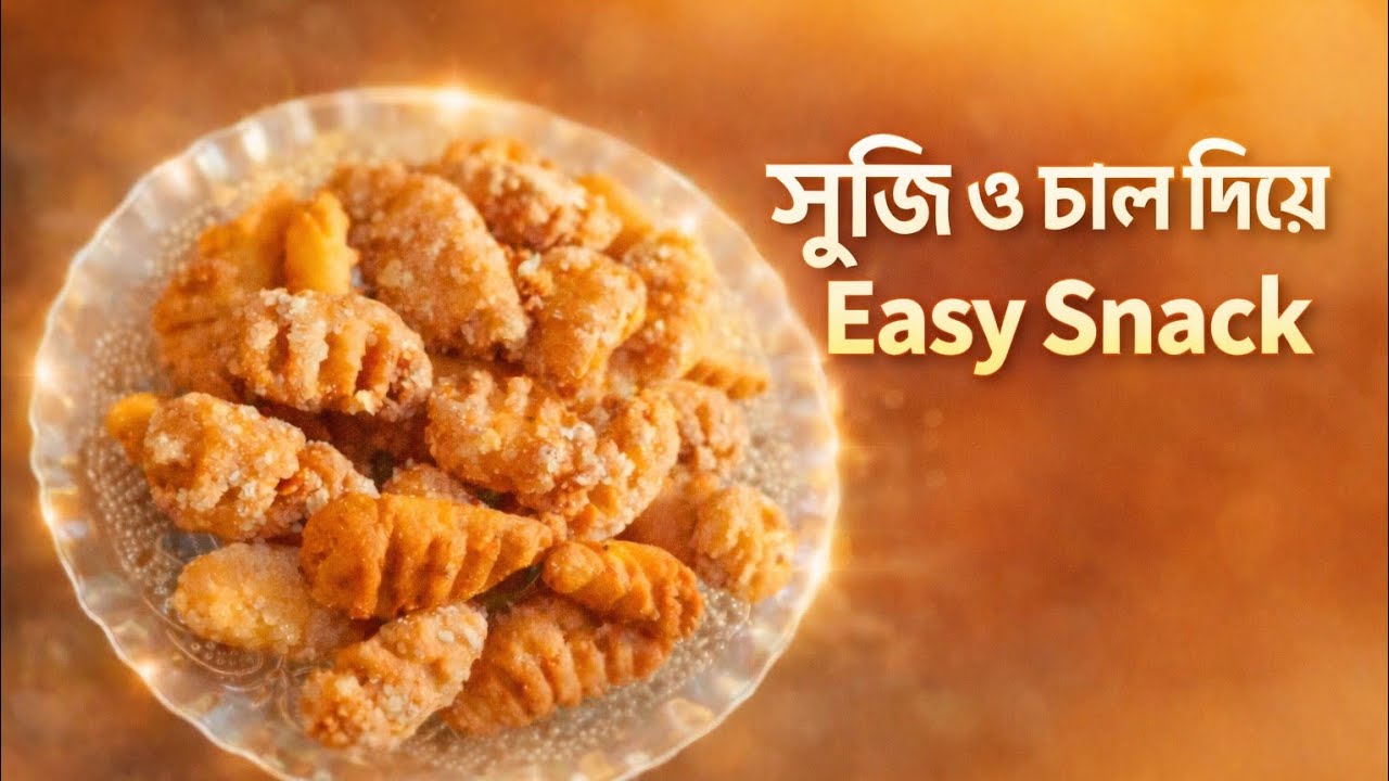 সুজি ও চাল দিয়ে ঝটপট নাস্তা | Easy Bengali Snack Recipe