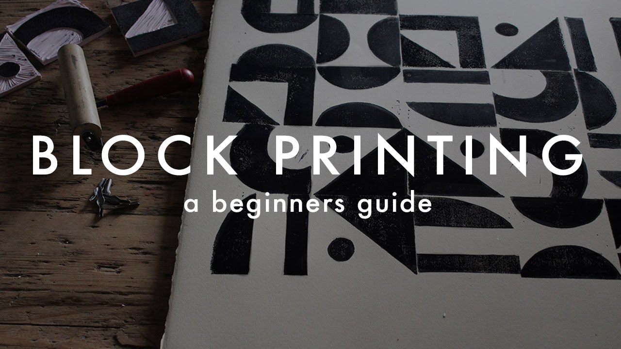 How to Block Print | Block Printing 101: A Beginner's Guide - YouTube