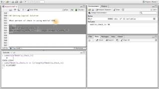 Getting Logical - Data Analysis with R