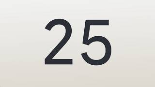 Counting to 25 | 1 to 25 Count Up Timer in Seconds | 25 Seconds