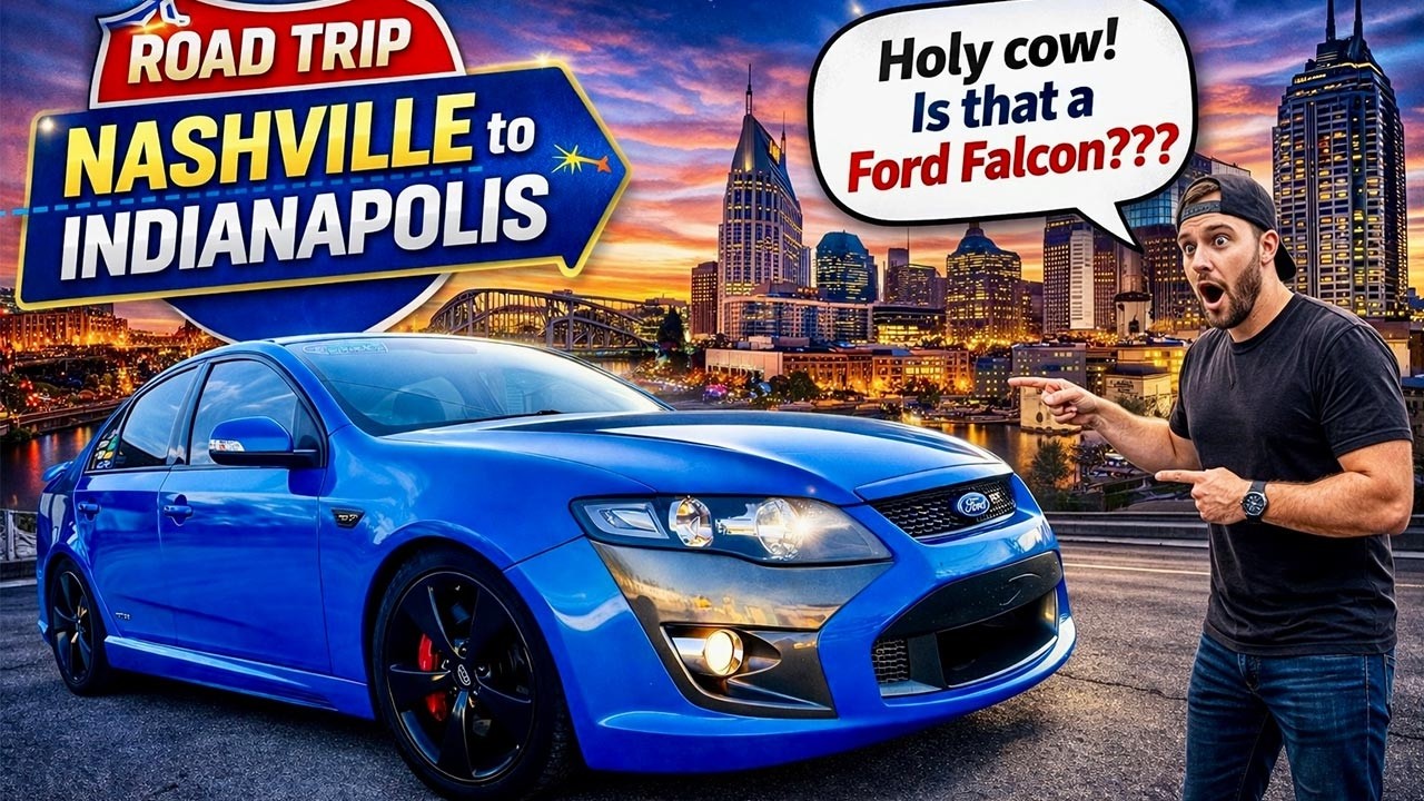 Aussies Road Trip the USA in a Ford Falcon (Nashville to Indianapolis)