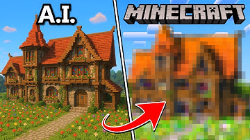 I Tried Building 5 A.I. Generated Houses in Minecraft!