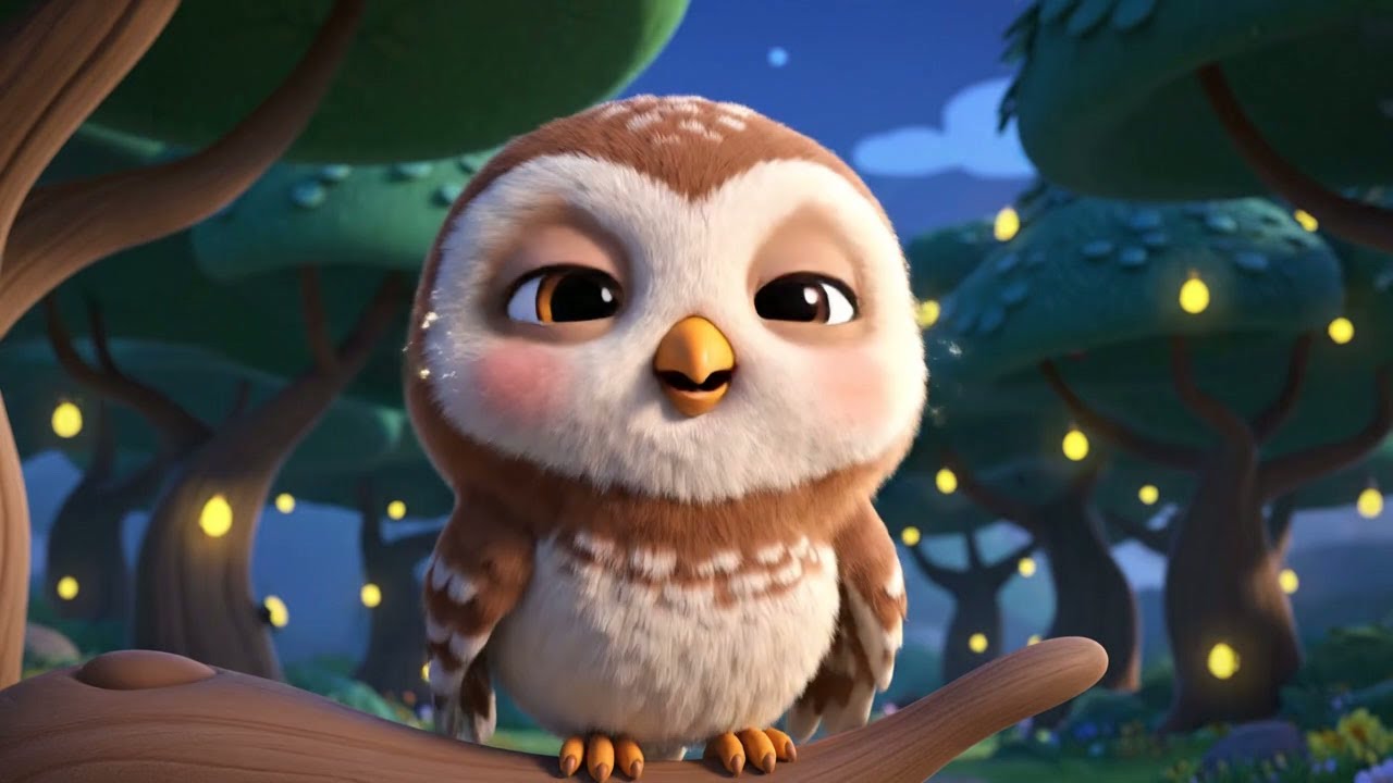 The Shy Baby Owl Peeked from the Tree Book 🦉📚 | Funny Toddler Song | Kids Rhymes