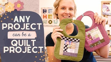 Quilt-As-You-Go Baby Bibs (with a FREE pattern!)