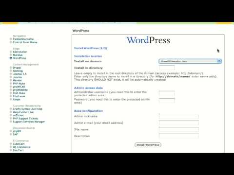 Step 1: How To Install Wordpress In 5 Minutues