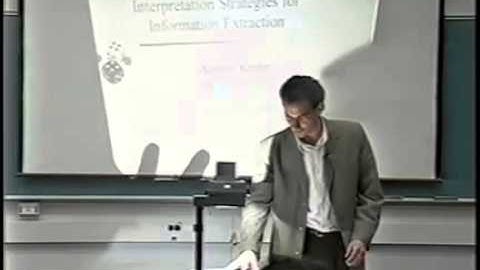 Andrew Kehler  Adventures in Learning Discourse Interpretation Strategies for Information Extraction