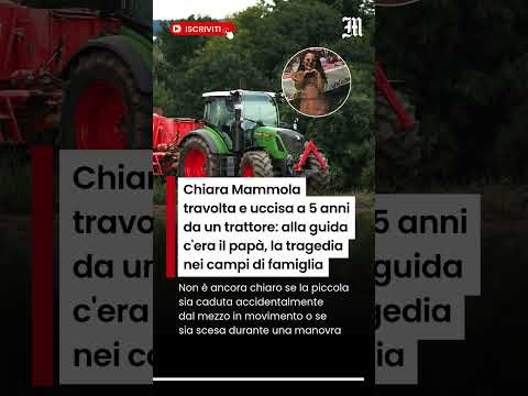 Video Chiara Mammola travolta e uccisa a 5 anni da un trattore: alla guida c'era il papà