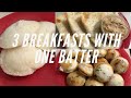 3 breakfasts with one batter